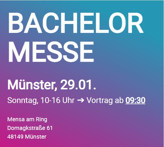 BACHELOR AND MORE – Münster 2023